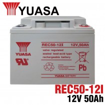 【YUASA】 REC50-12 鉛酸電池12V50Ah